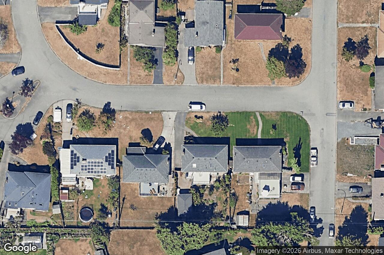 Aerial view of 1697 Cedarwood Close, Saanich