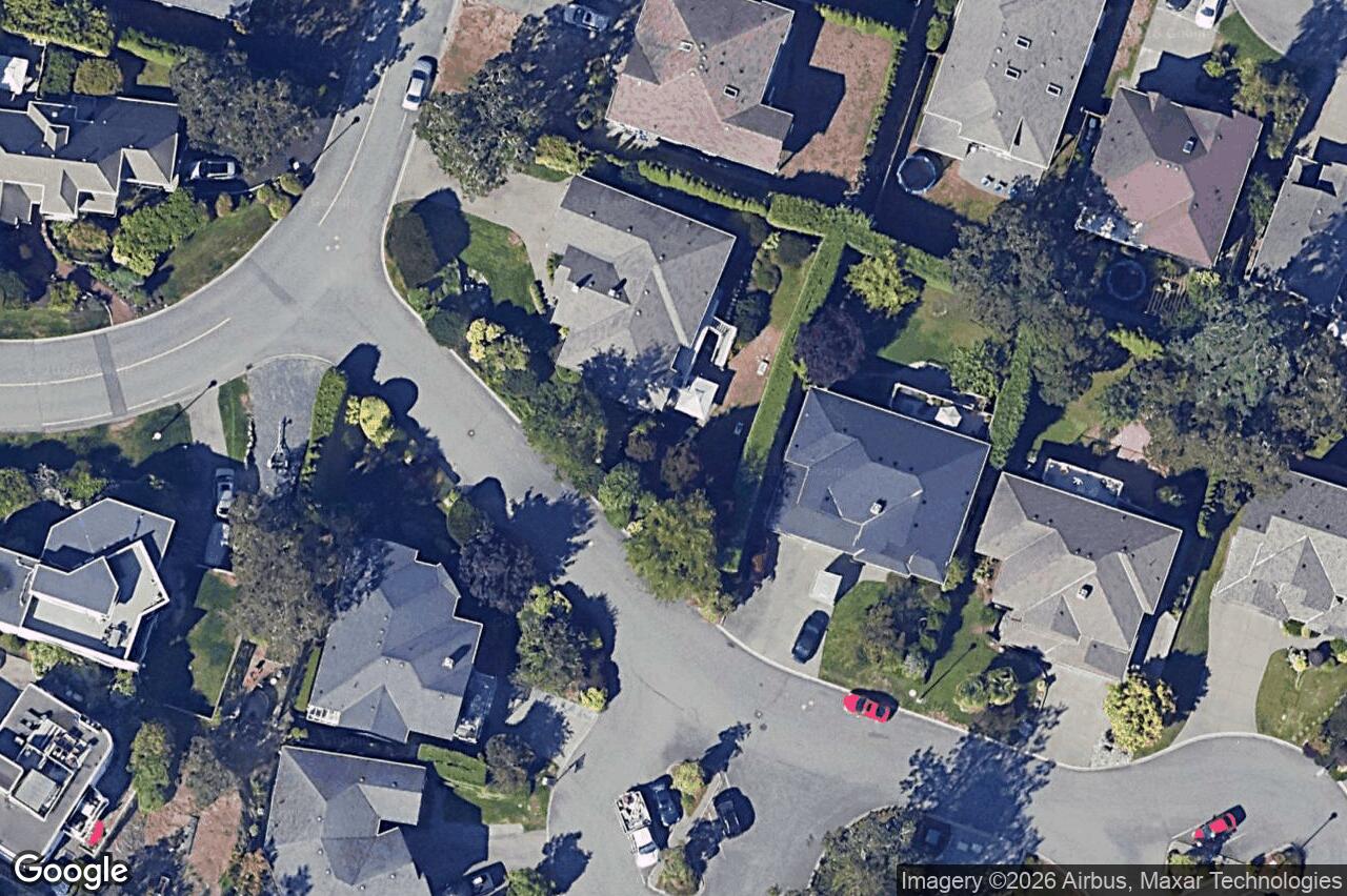 Aerial view of 1204 Knockan Pl, Saanich