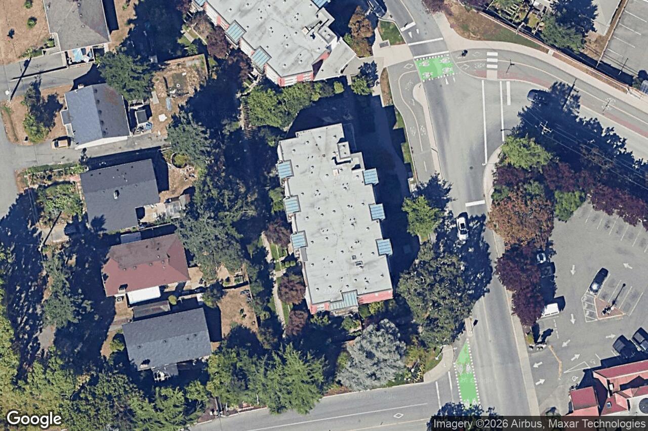 Aerial view of 203 – 4030 Borden St, Saanich