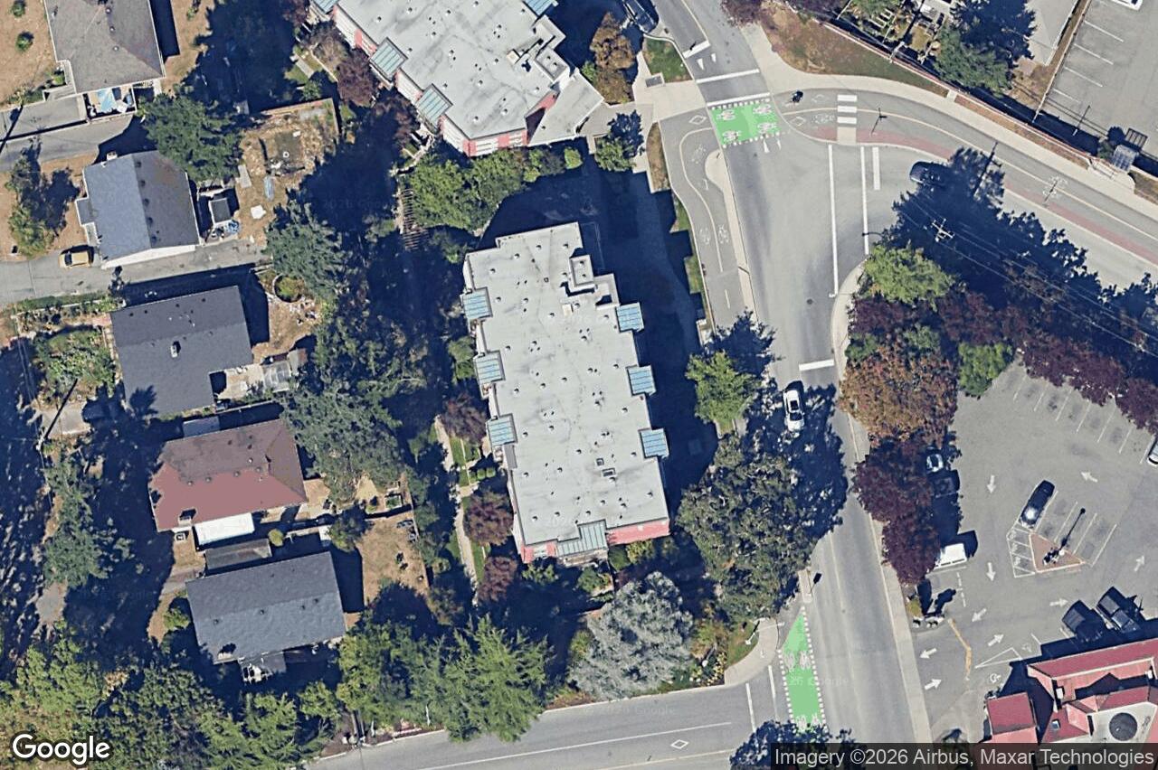 Aerial view of 402 – 4030 Borden St, Saanich