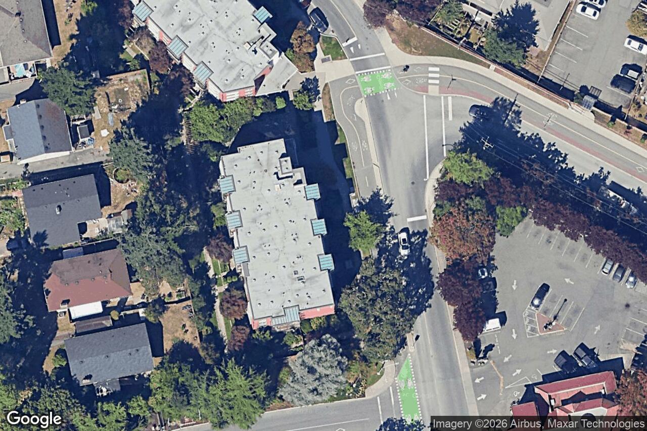 Aerial view of 201 – 4030 Borden St, Saanich