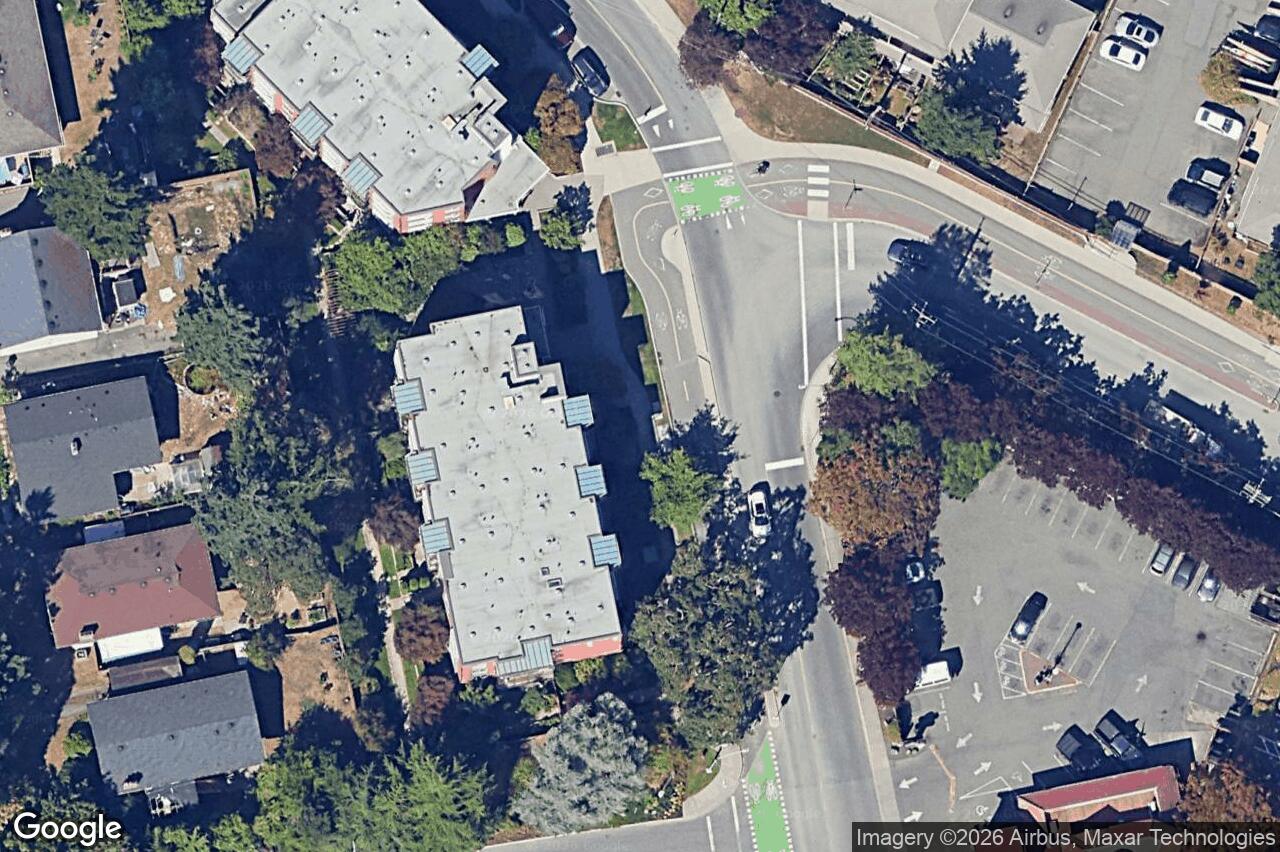 Aerial view of 102 – 4030 Borden St, Saanich