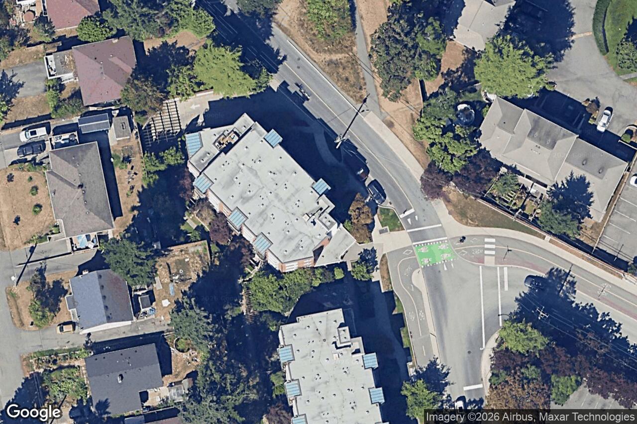 Aerial view of 106 – 4040 Borden St, Saanich