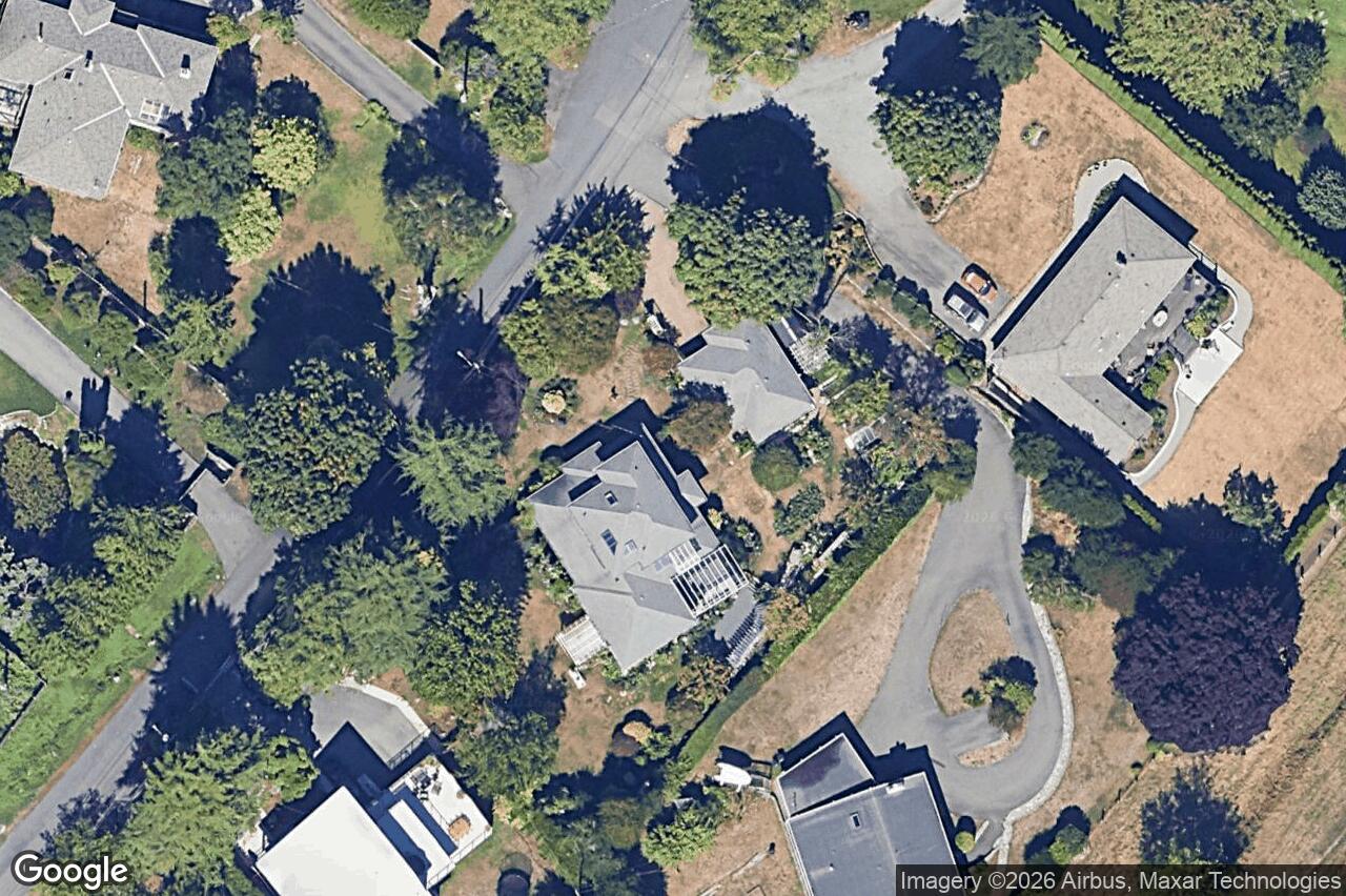 Aerial view of 4005 Locarno Lane, Saanich