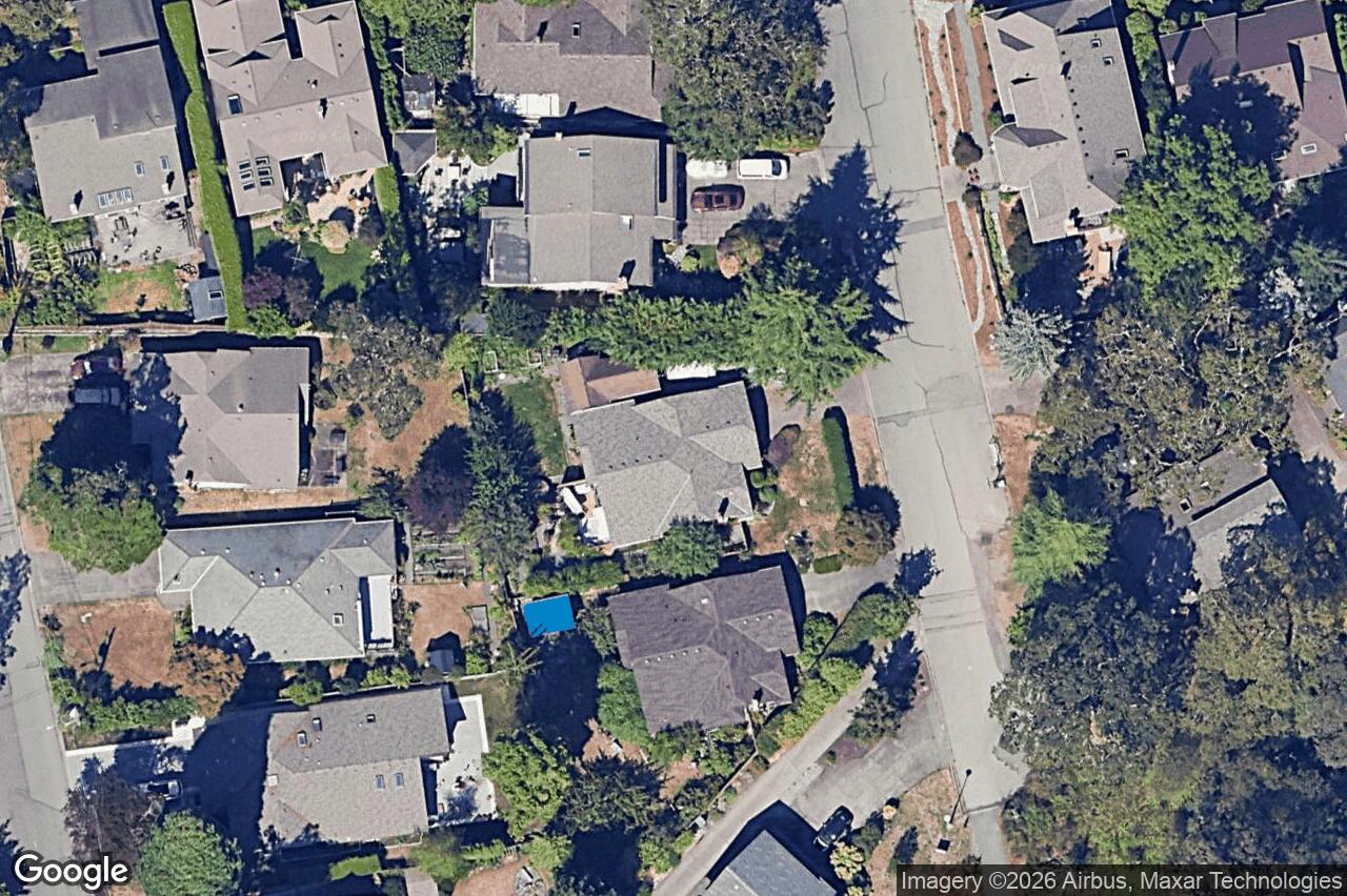 Aerial view of 4022 Livingstone Ave, Saanich