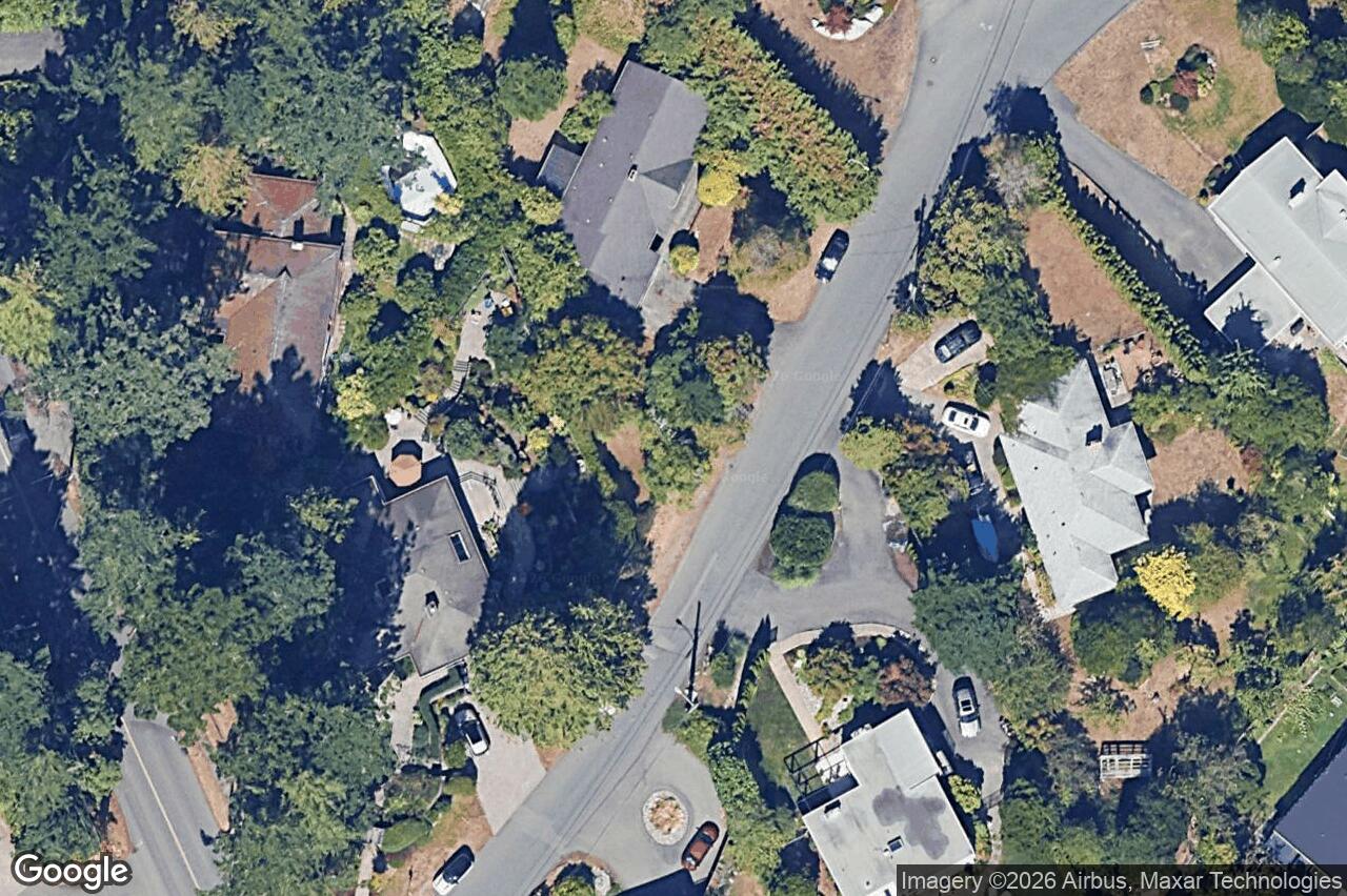 Aerial view of 3984 Hollydene Pl, Saanich