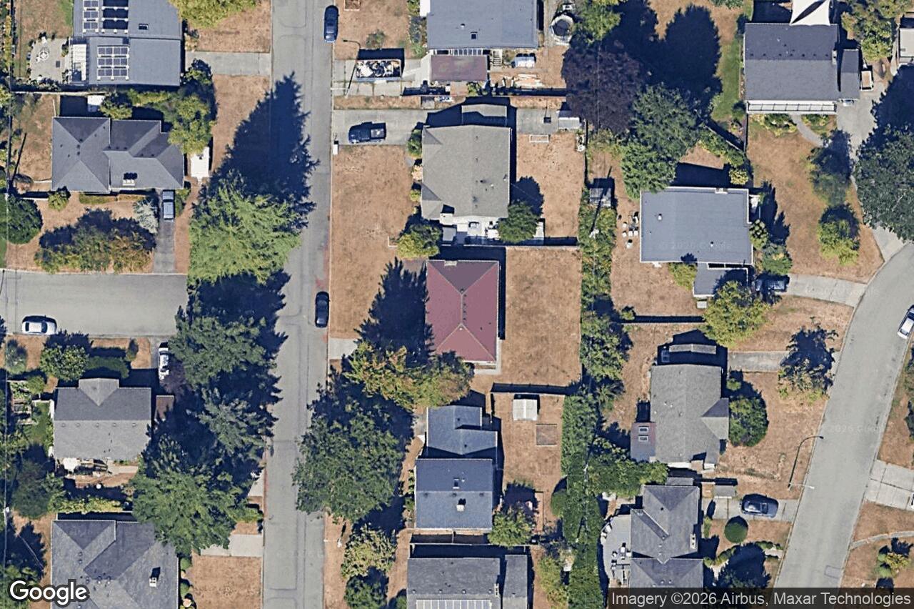 Aerial view of 4021 Magdelin St, Saanich