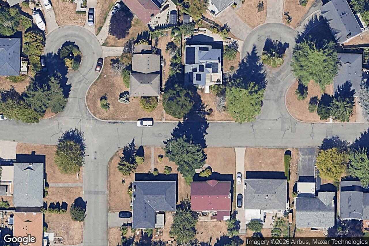 Aerial view of 1825 Fairhurst Ave, Saanich