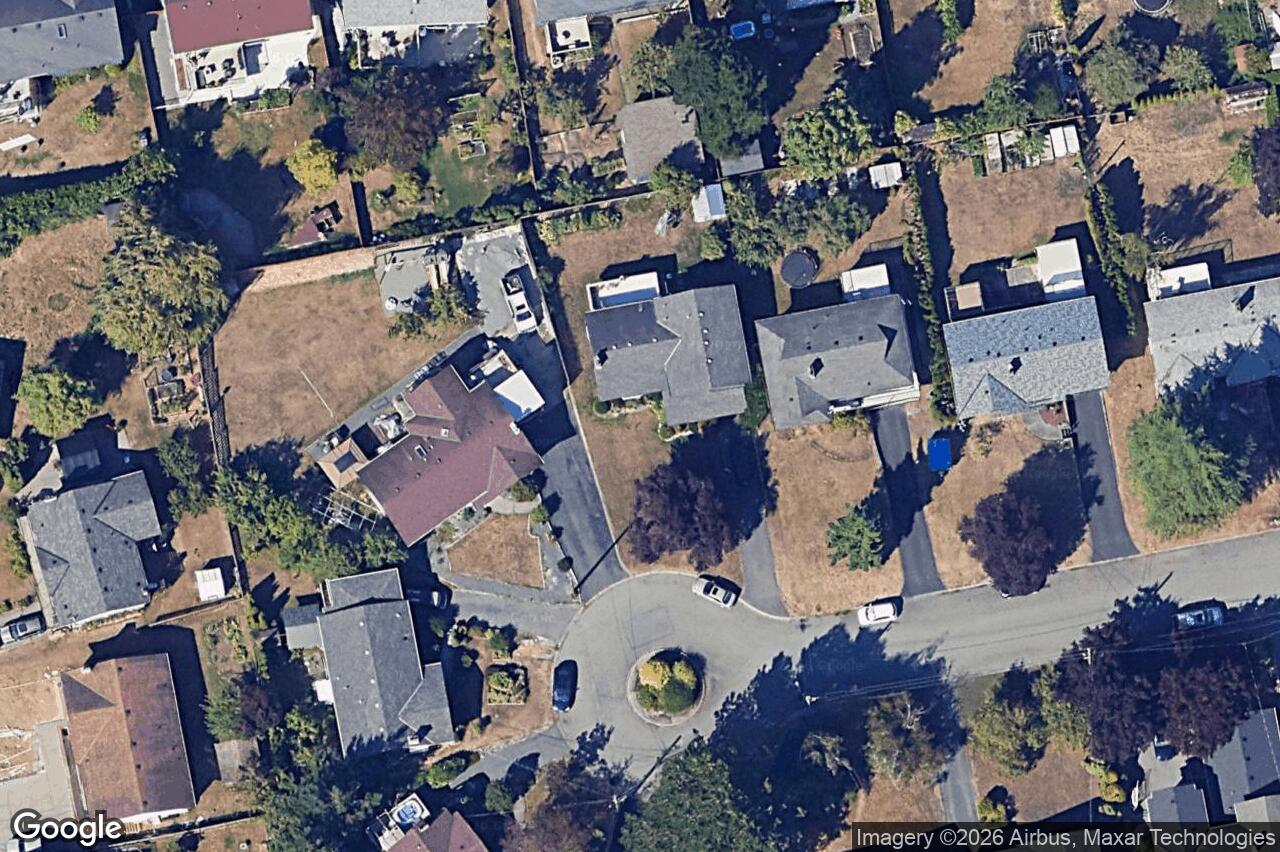 Aerial view of 544 Riel Pl, Saanich