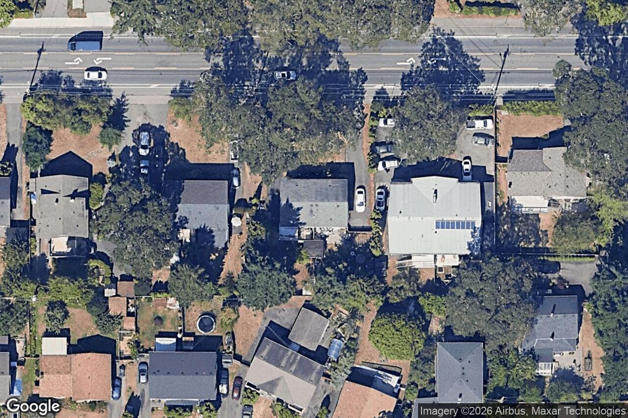 Aerial view of A & B – 1725 Feltham Rd, Saanich