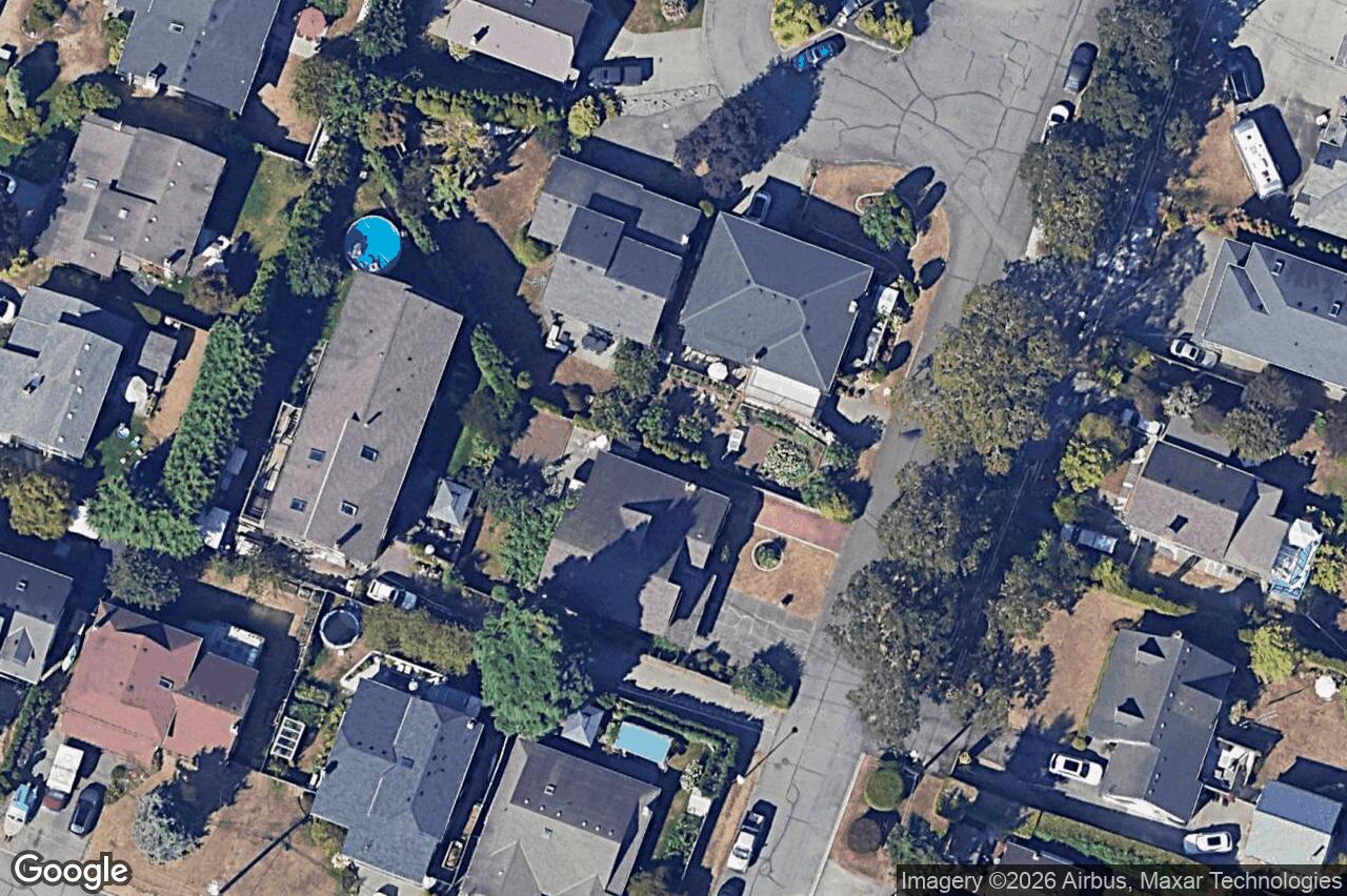 Aerial view of 4050 Santa Maria Ave, Saanich