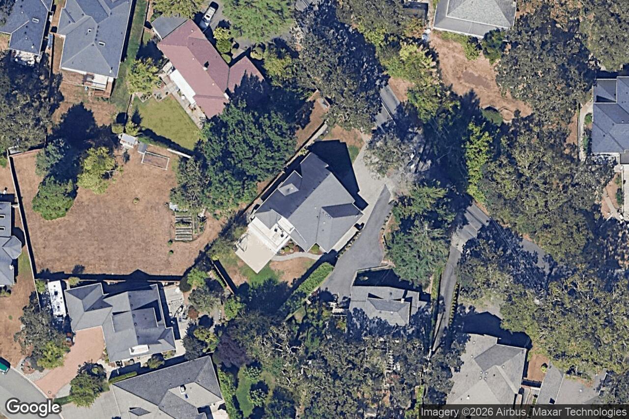 Aerial view of 1543 Mt. Douglas Cross Rd, Saanich