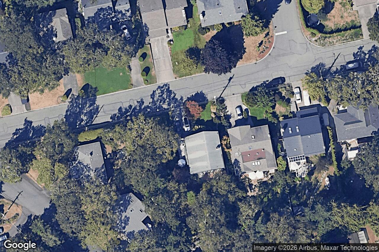 Aerial view of 941 Lucas Ave, Saanich