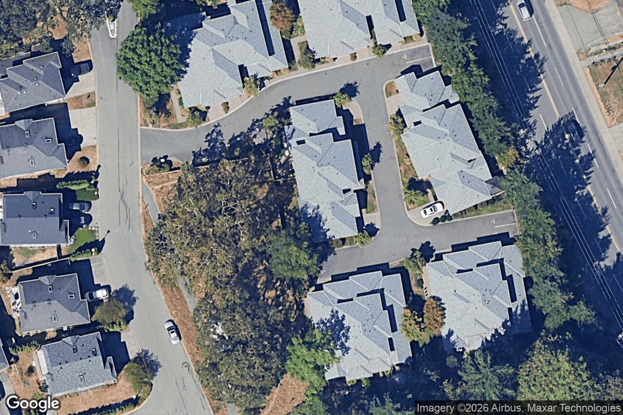 Aerial view of 10 – 4165 Rockhome Gdns, Saanich