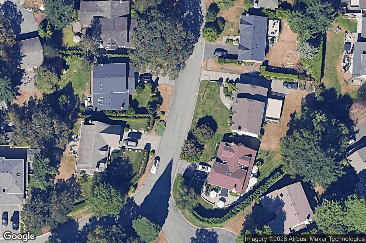 Aerial view of 1509 Lynnfield Pl, Saanich