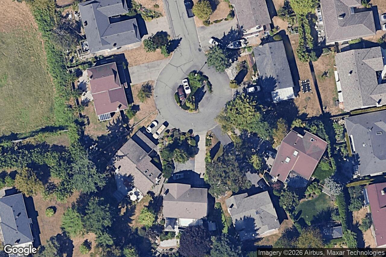 Aerial view of 4185 Kashtan Pl, Saanich