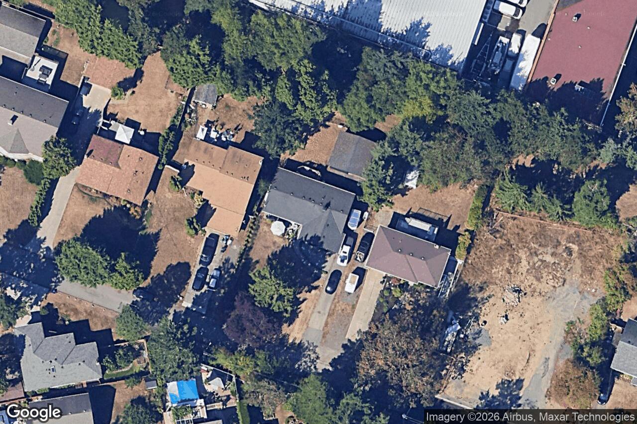 Aerial view of 560 Kay St, Saanich
