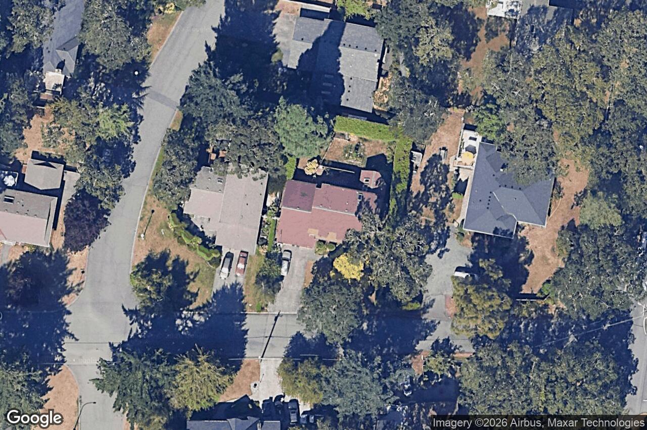 Aerial view of 1538 Cedarglen Rd, Saanich