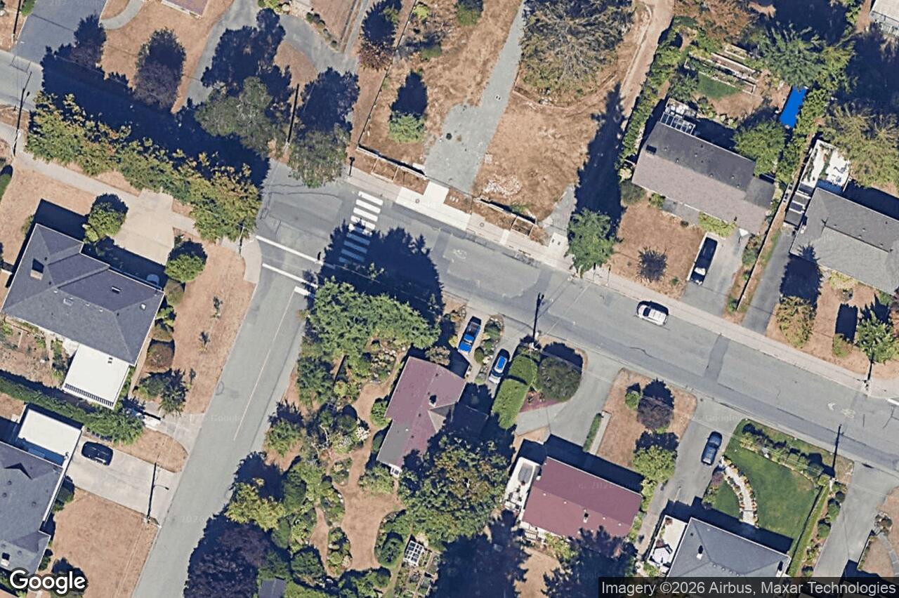 Aerial view of 1873 San Juan Ave, Saanich