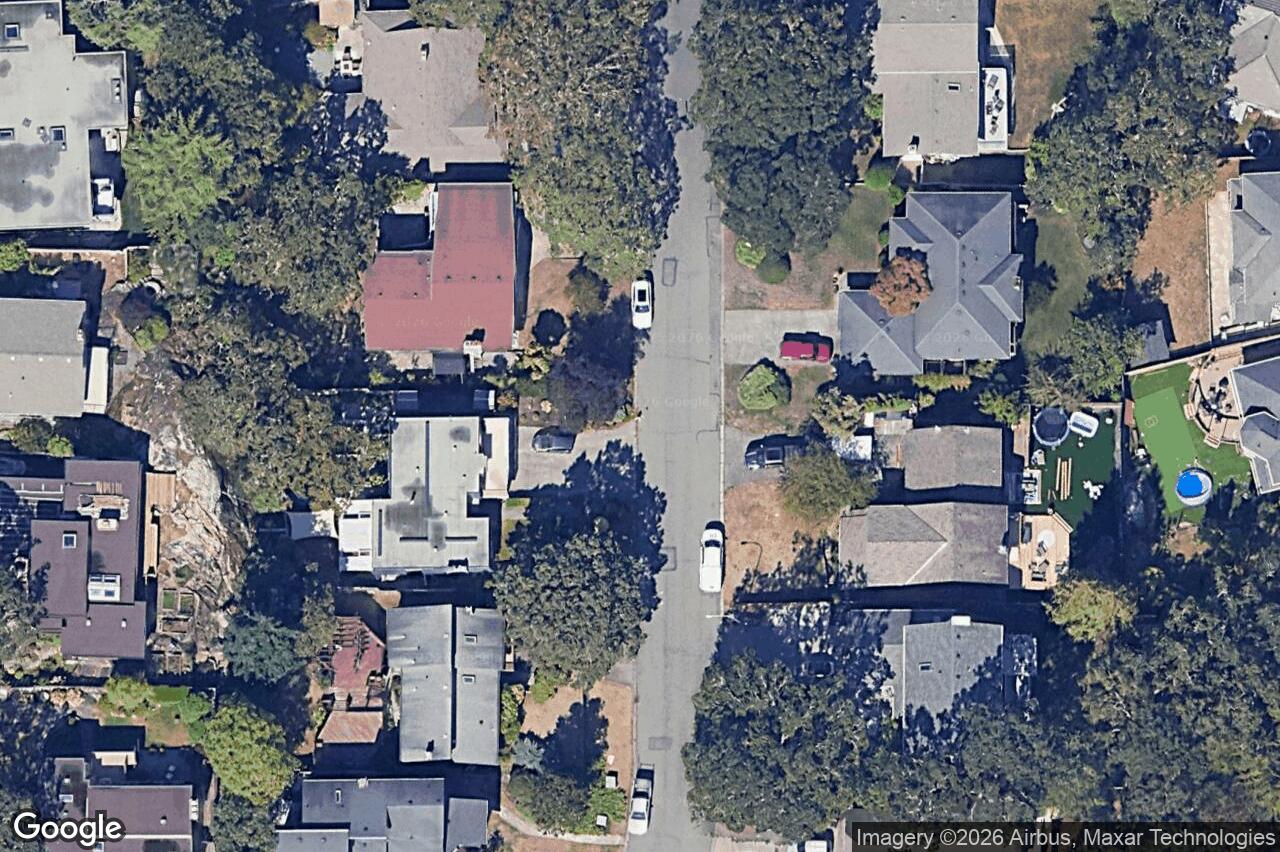 Aerial view of 1644 Barksdale Dr, Saanich