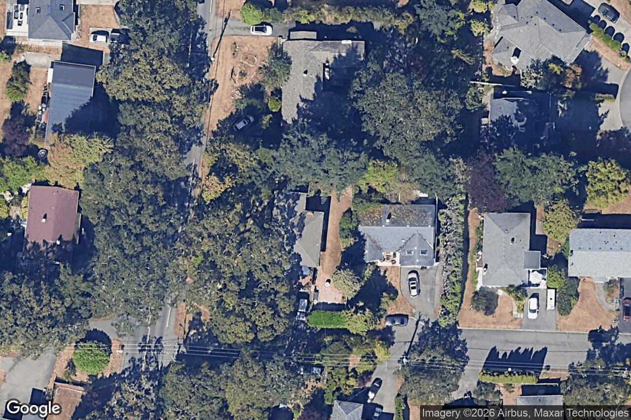 Aerial view of 1568 Arbordale Ave, Saanich