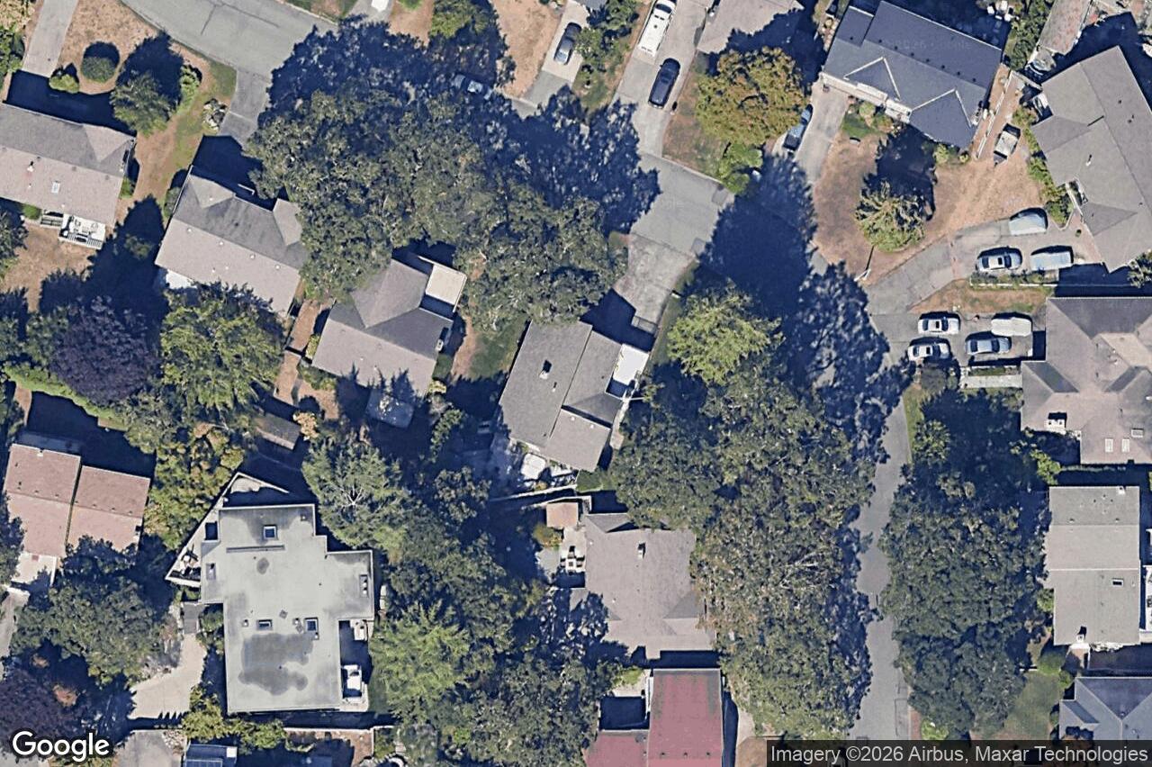 Aerial view of 1662 Barksdale Dr, Saanich