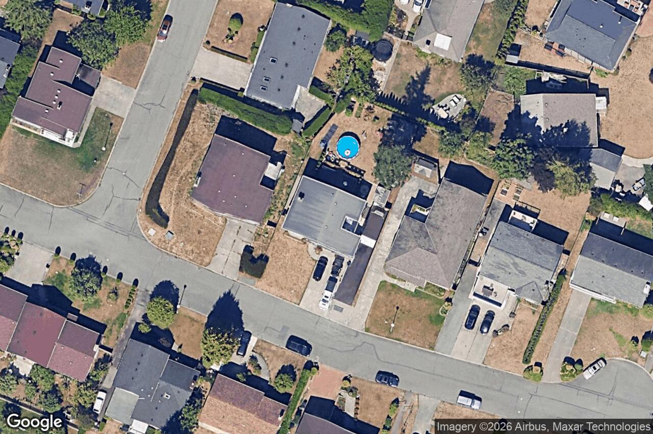 Aerial view of 1690 Tampico Pl, Saanich