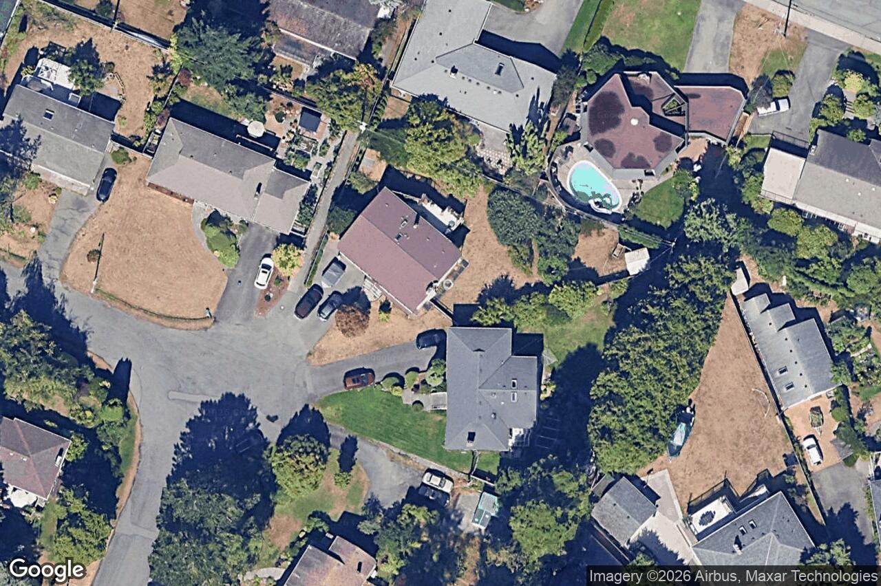 Aerial view of 1838 Dunnett Cres, Saanich