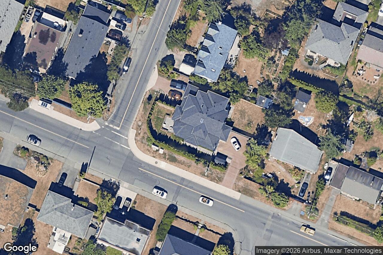 Aerial view of 1602 Kenmore Rd, Saanich