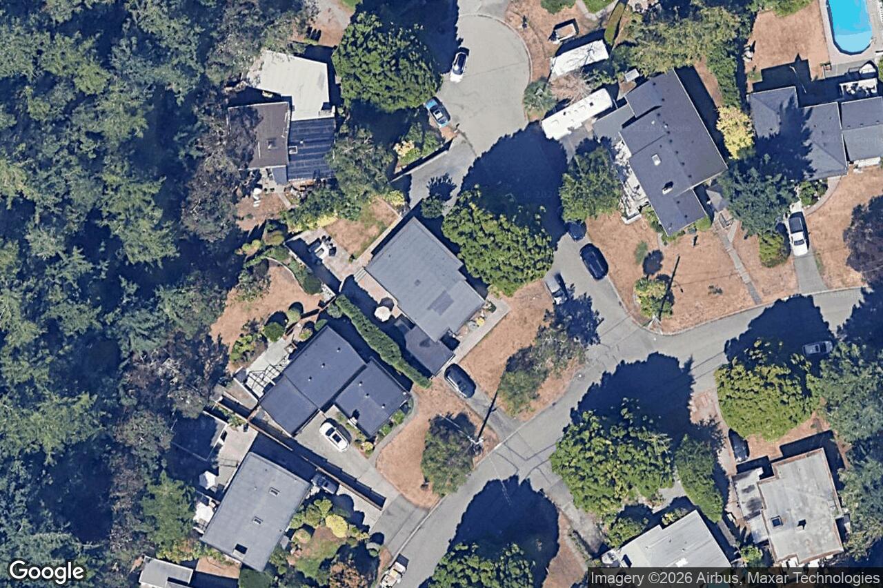 Aerial view of 4348 Parkside Cres, Saanich
