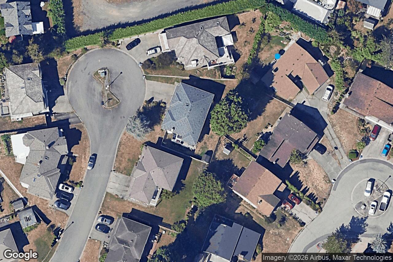Aerial view of 517 Pamela Pl, Saanich
