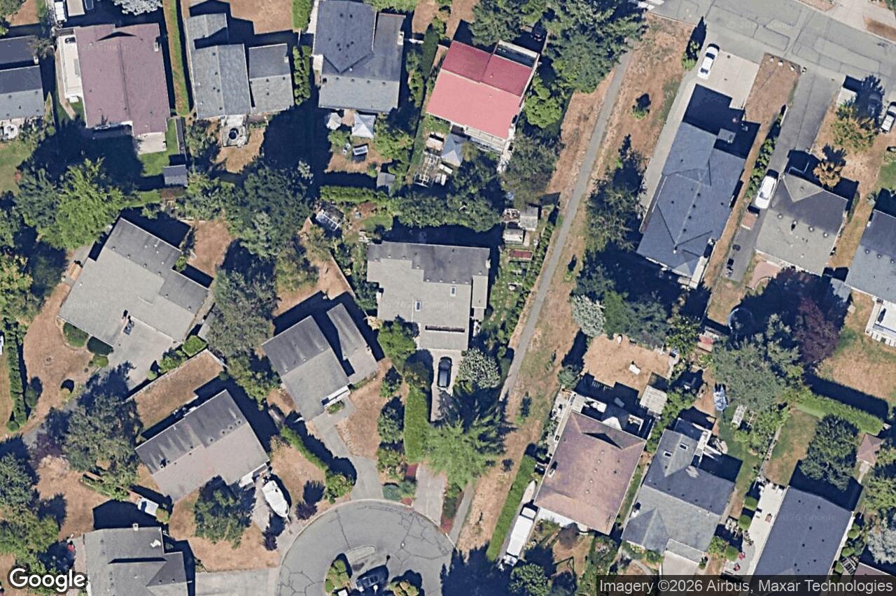 Aerial view of 1558 Agnew Ave, Saanich