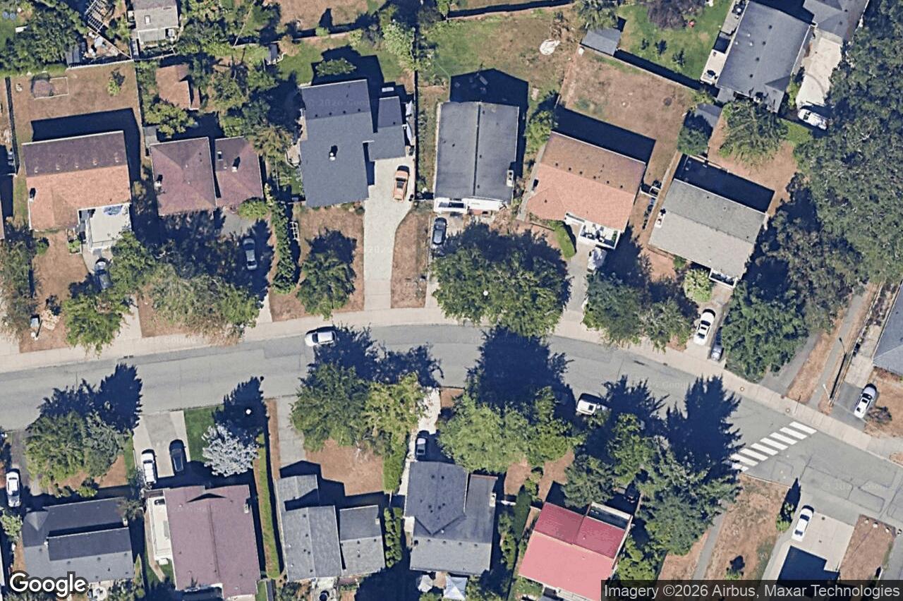 Aerial view of 1542 San Juan Ave, Saanich