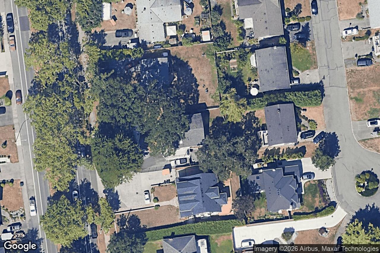 Aerial view of 4371 Shelbourne St, Saanich