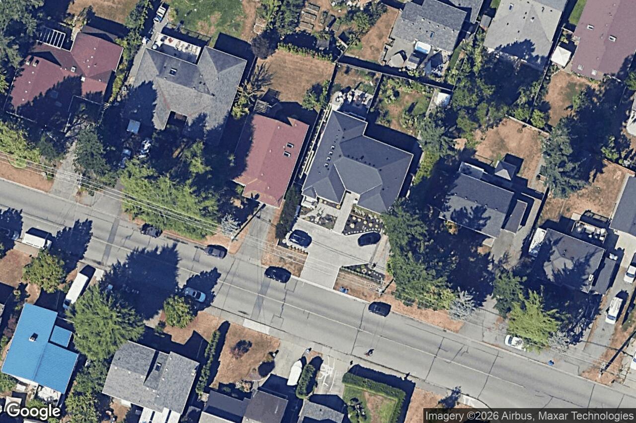 Aerial view of 812 Mann Ave, Saanich