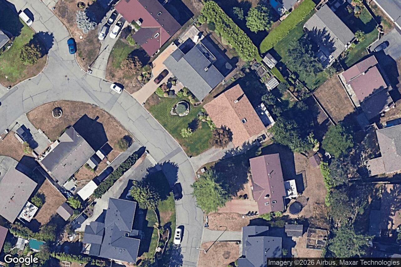 Aerial view of 4345 Ridgewood Cres, Saanich