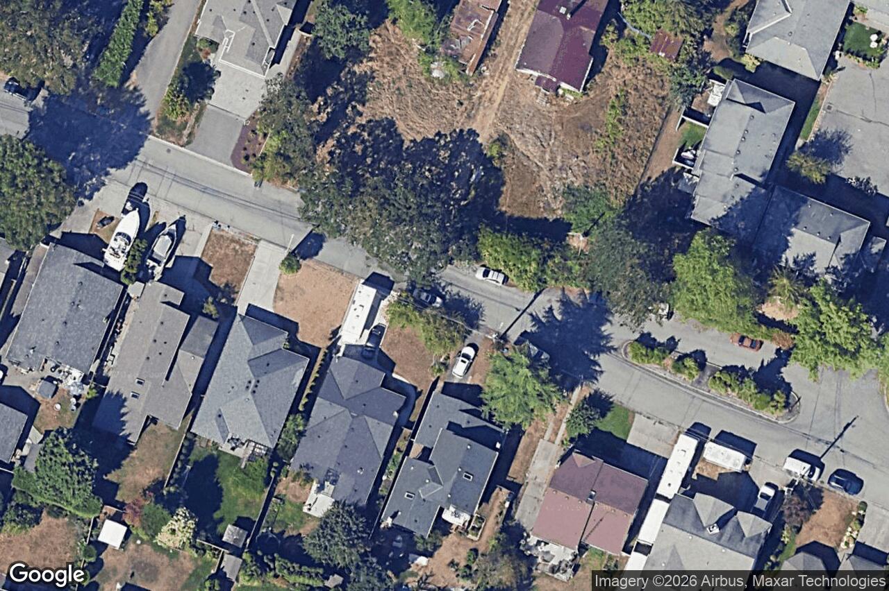 Aerial view of 733 Miller Ave, Saanich