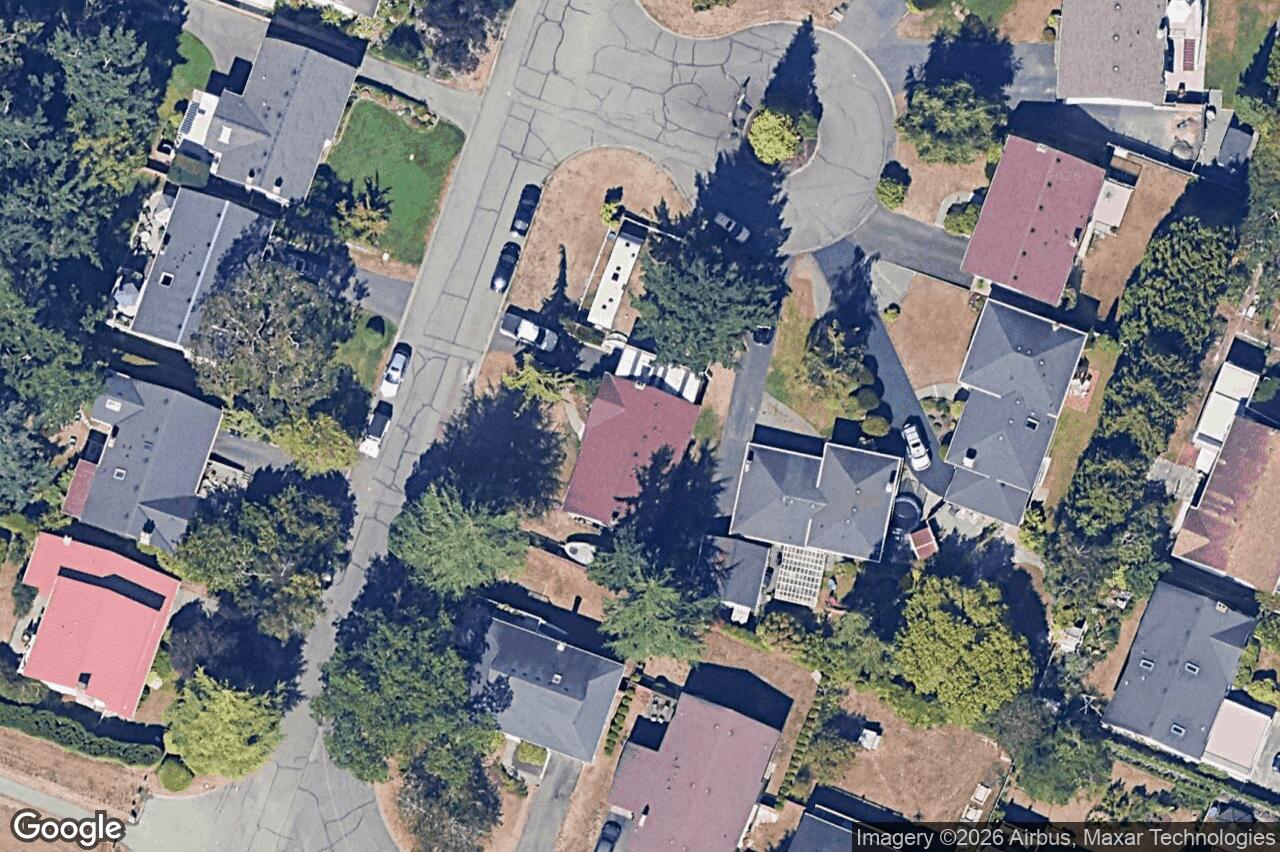 Aerial view of 1534 Edgemont Rd, Saanich