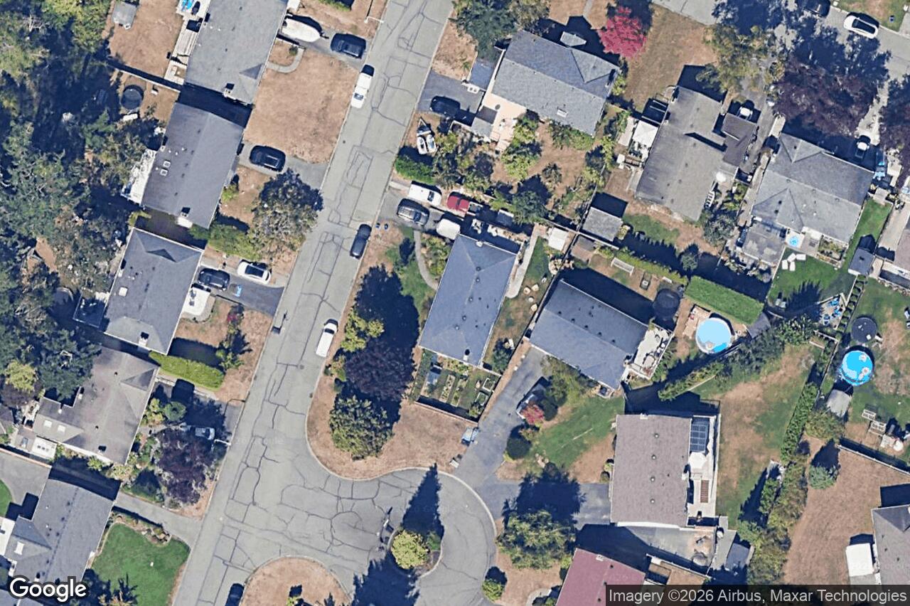 Aerial view of 1510 Edgemont Rd, Saanich