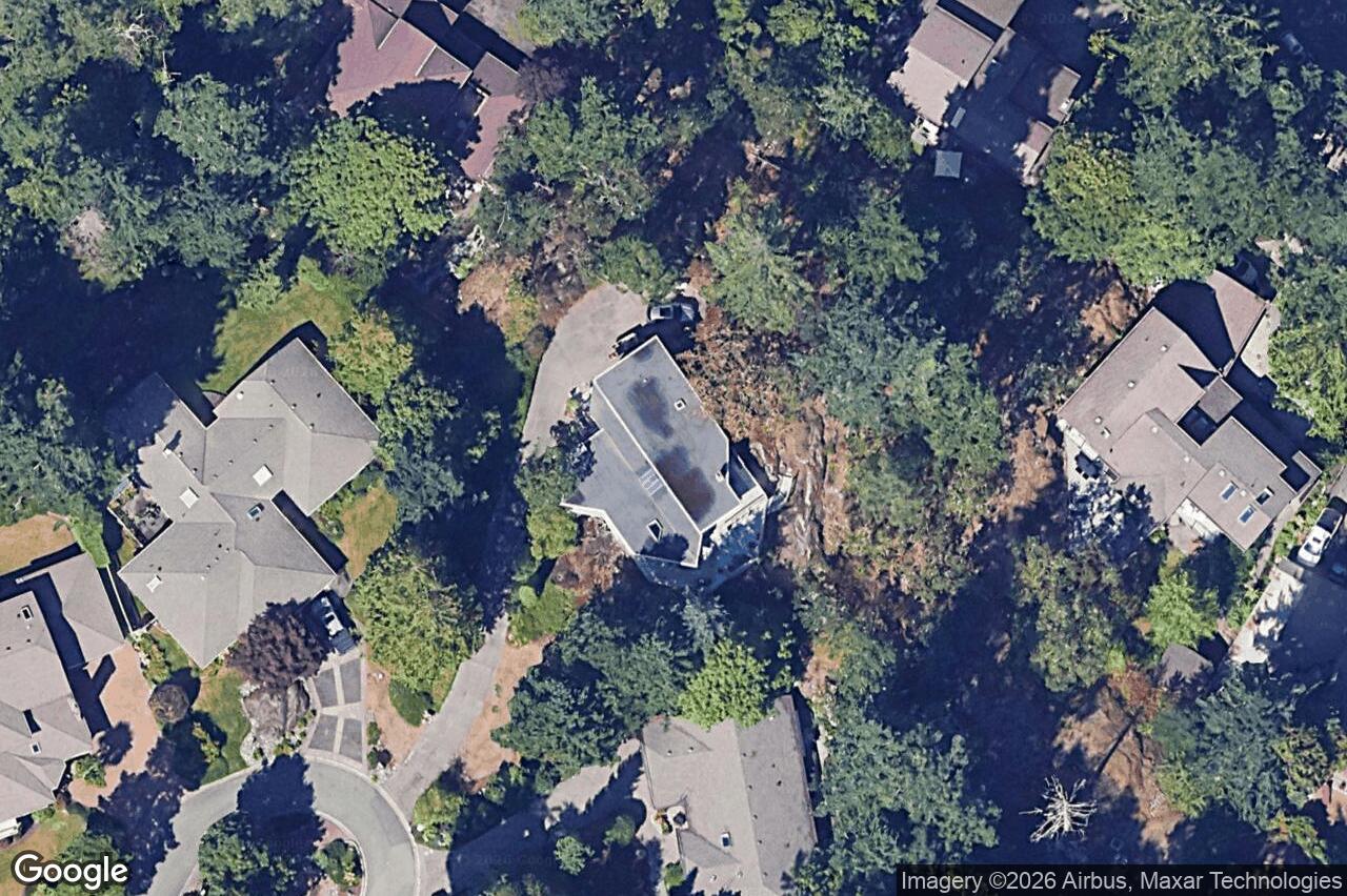 Aerial view of 4468 Autumnwood Lane, Saanich