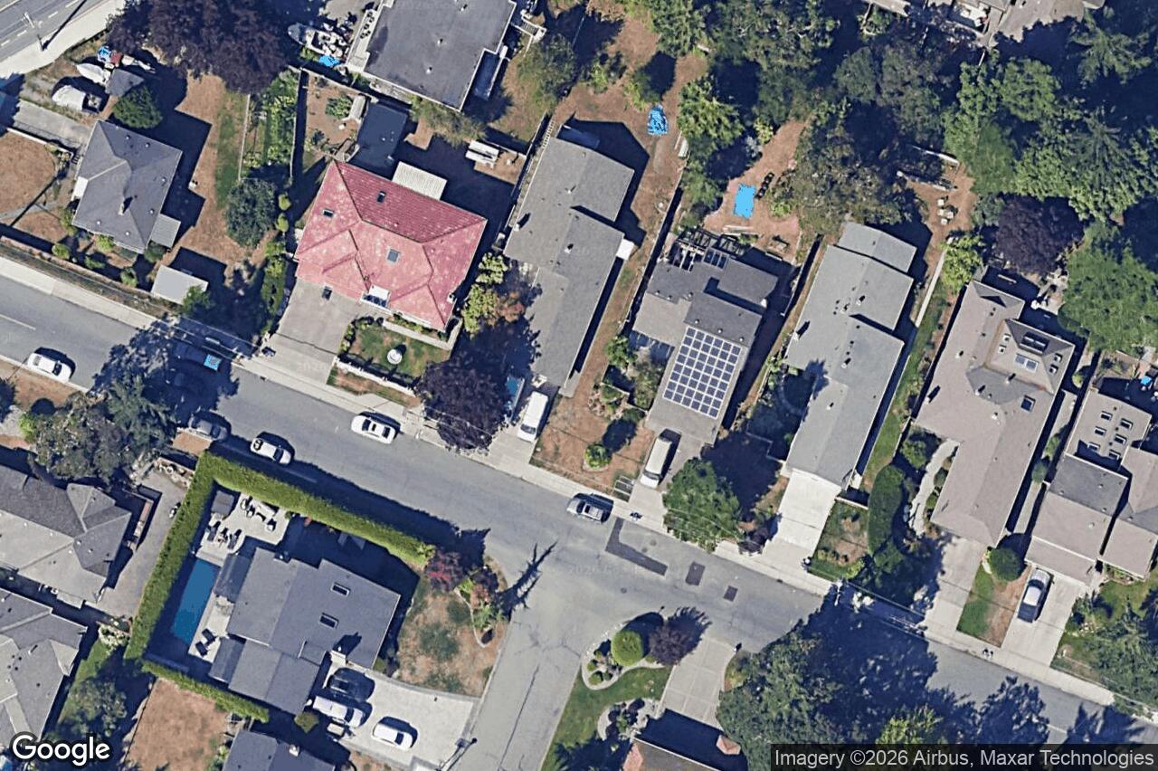 Aerial view of 710 Greenlea Dr, Saanich