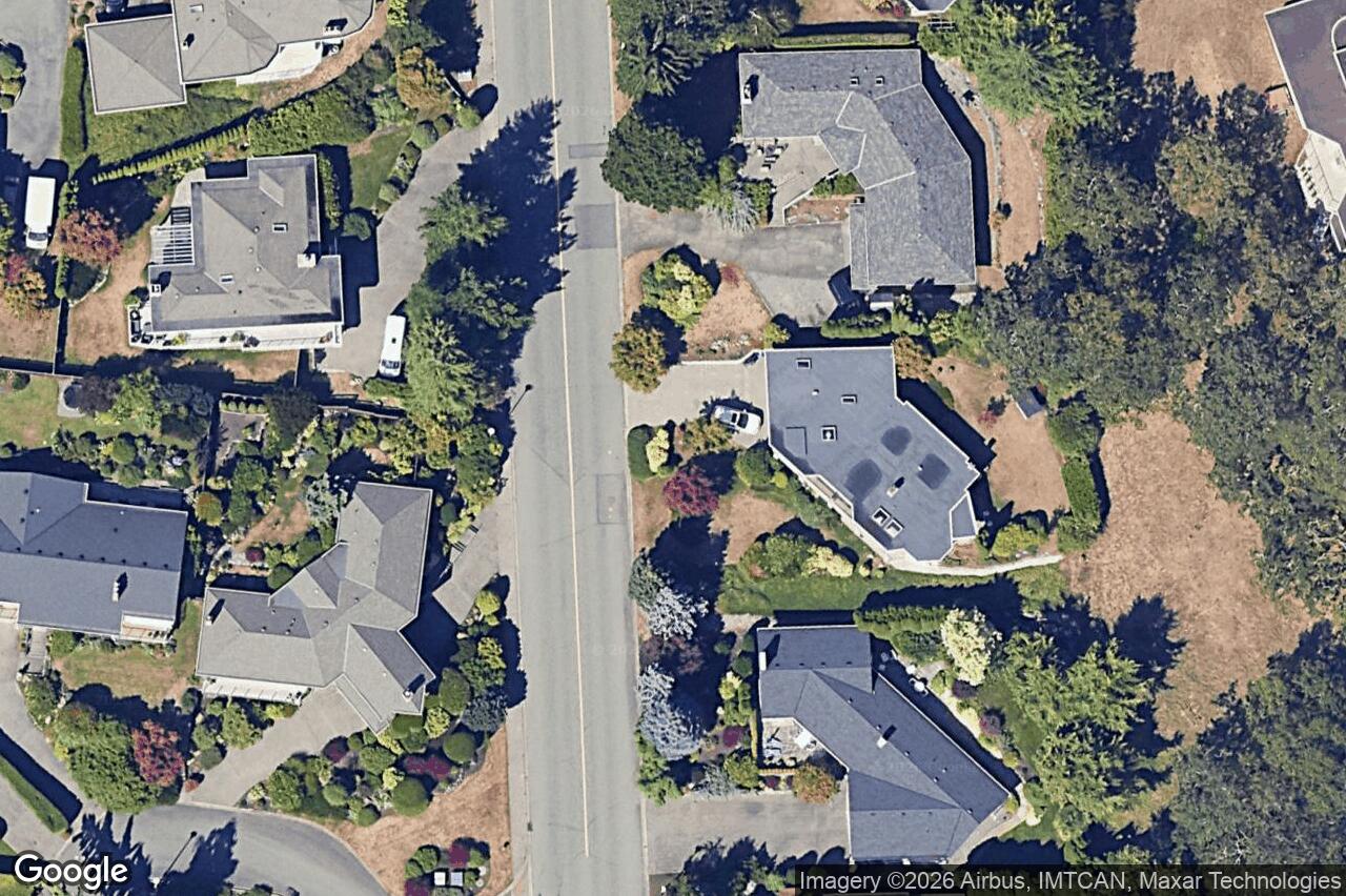 Aerial view of 4607 Boulderwood Dr, Saanich