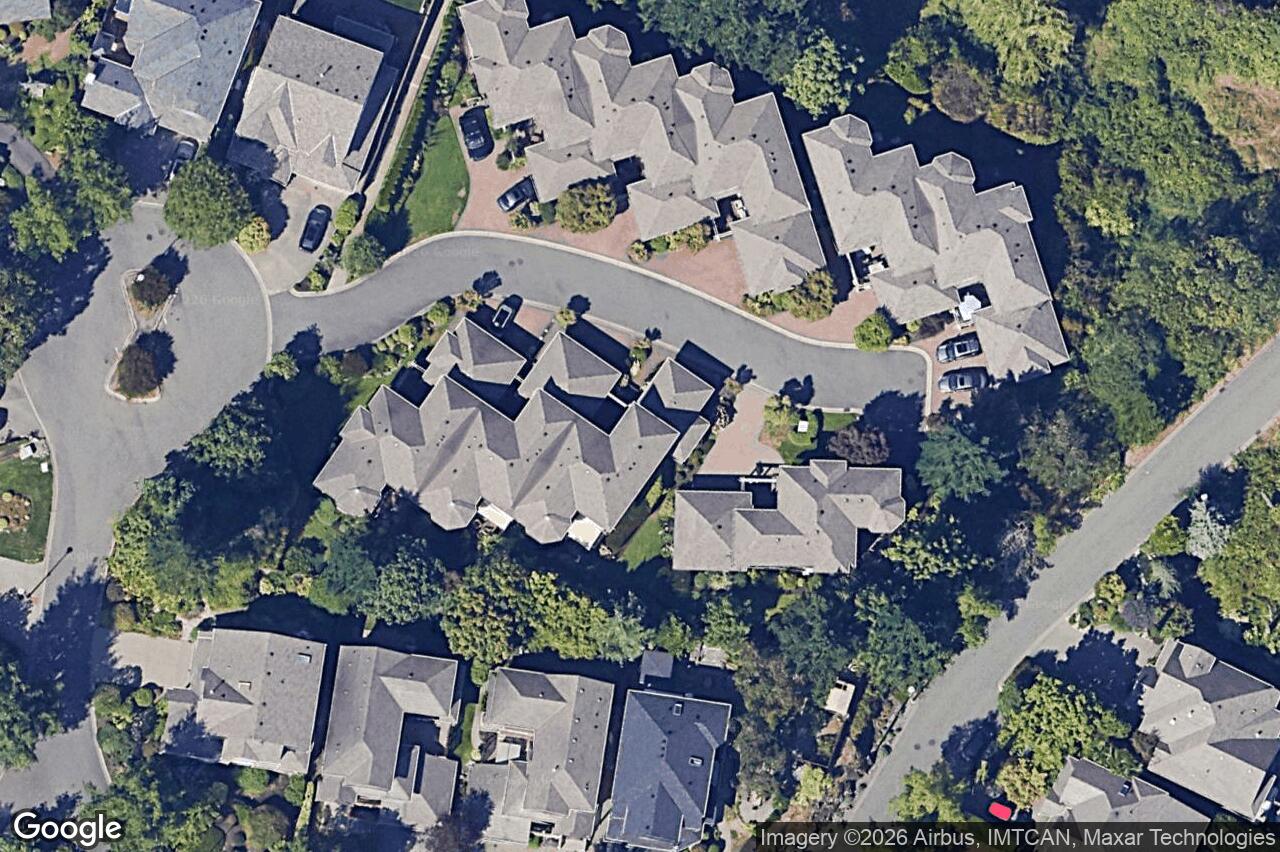 Aerial view of 566 Caselton Pl, Saanich