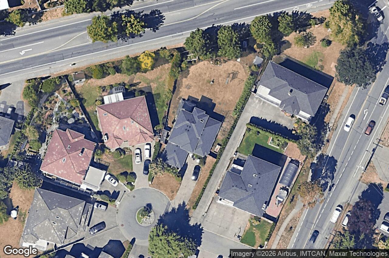 Aerial view of 1290 Les Meadows Cres, Saanich