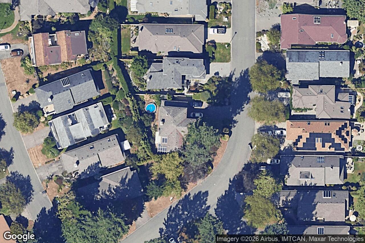 Aerial view of 1010 Scottswood Lane, Saanich