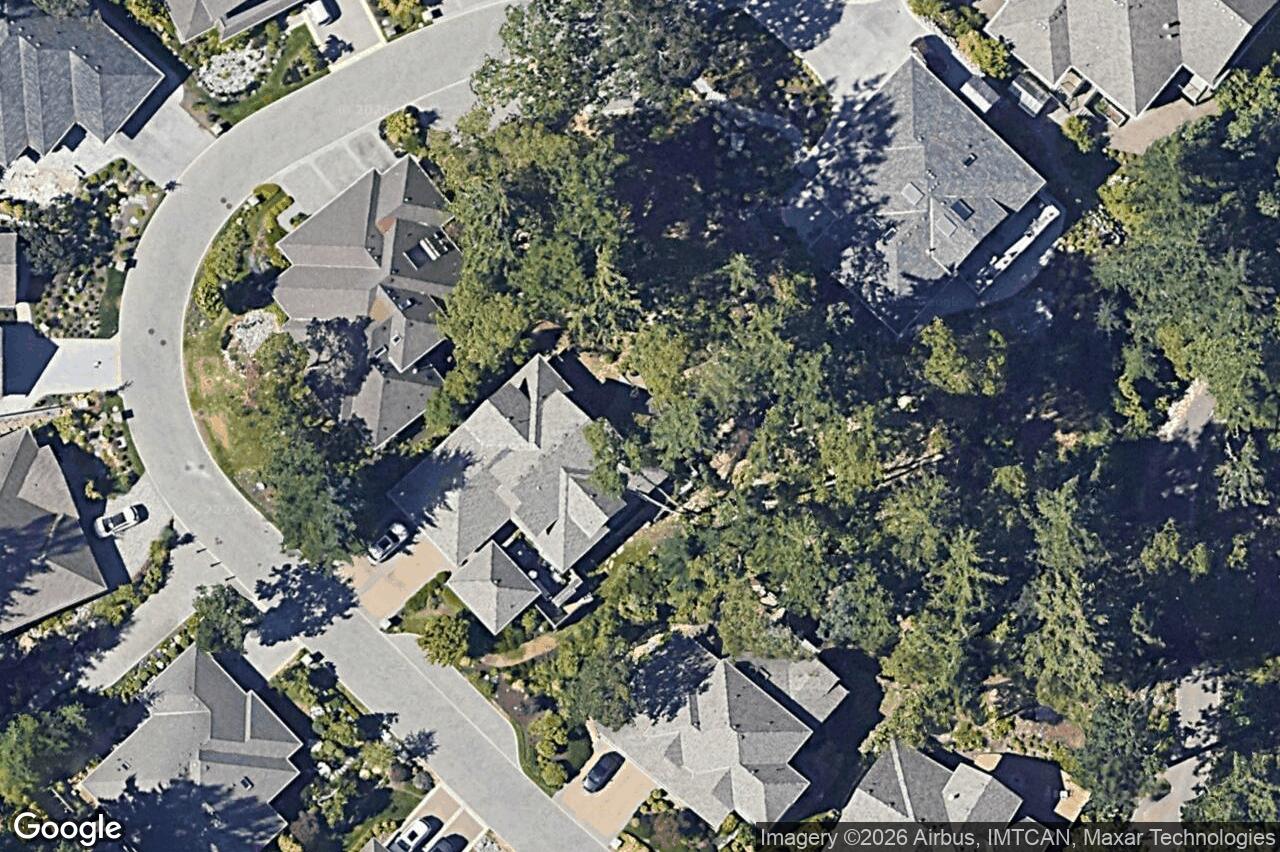 Aerial view of 1267 Oceanwood Lane, Saanich