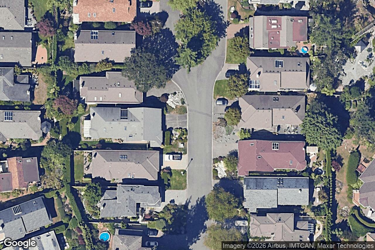 Aerial view of 1018 Scottswood Lane, Saanich