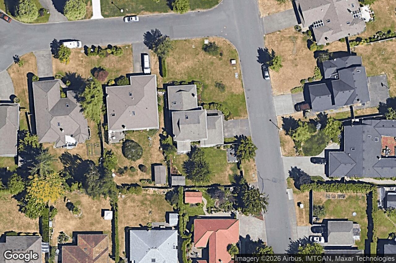 Aerial view of 4705 Sunnymead Way, Saanich