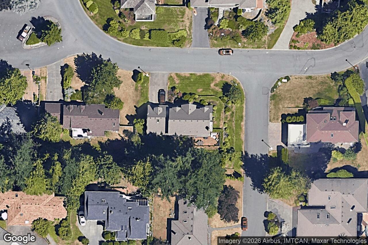 Aerial view of 4758 Amblewood Dr, Saanich