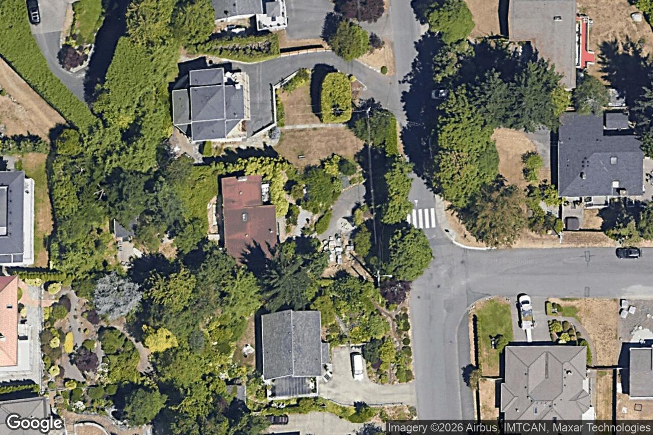 Aerial view of 4882 Lochside Dr, Saanich
